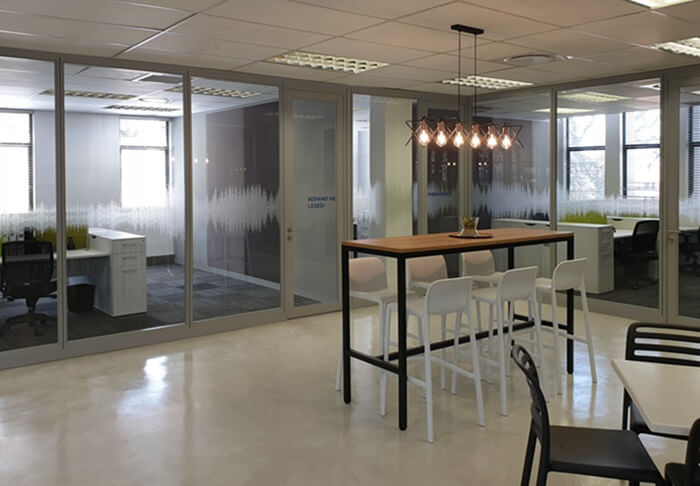 Cliplok 54 floor to ceiling office partitioning with full BBBEE compliance