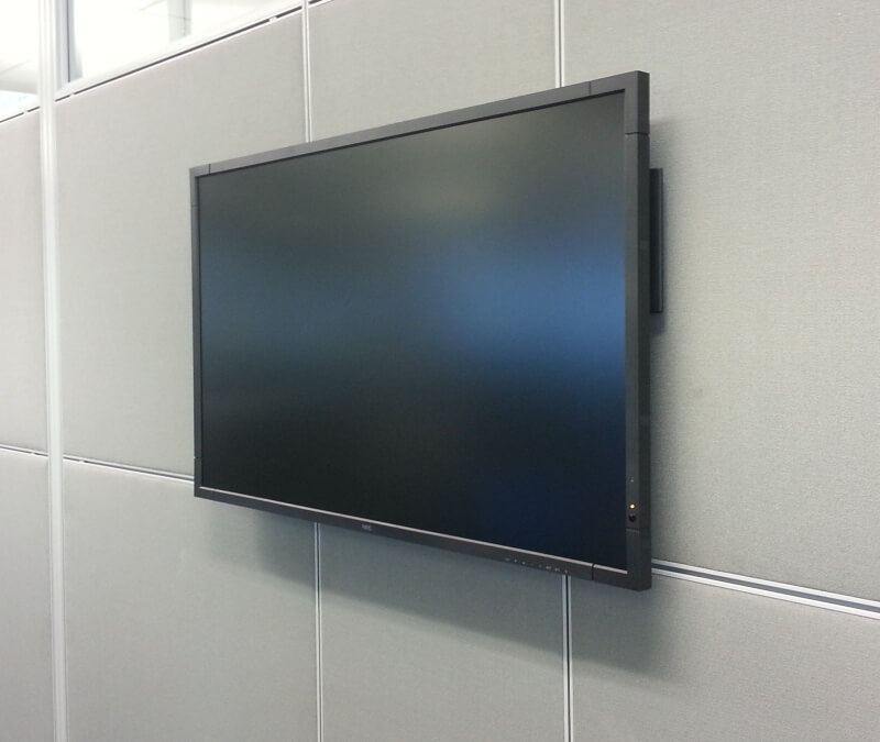 TV mounted on TV Bracket TV mounted on TV Bracket